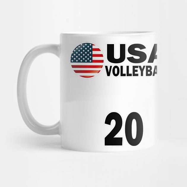 USA Volleyball #20 T-shirt Design by werdanepo